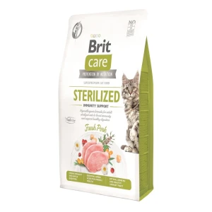 Brit Care Cat GF Sterilised Immunity Support Friss sertéssel 400g